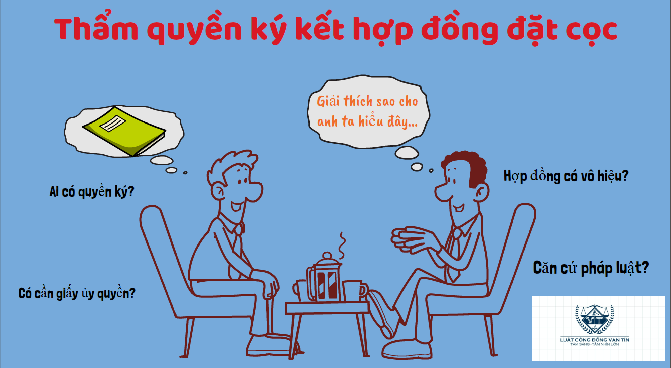 Tham quyen ky ket hop dong dat coc - Thẩm quyền k&yacute; kết hợp đồng đặt cọc