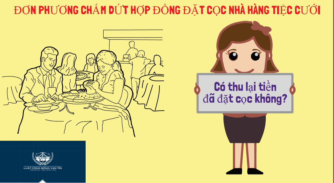 DON PHUONG CHAM DUT HOP DONG DAT COC NHA HANG TIEC CUOI - ĐƠN PHƯƠNG CHẤM DỨT HỢP ĐỒNG ĐẶT CỌC NH&Agrave; H&Agrave;NG TIỆC CƯỚI