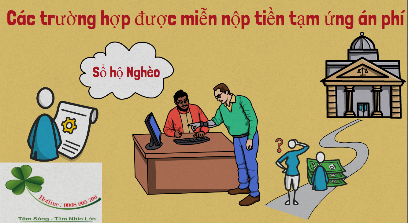 Cac truong hop duoc mien nop tien tam ung an phi - C&aacute;c trường hợp được miễn nộp tiền tạm ứng &aacute;n ph&iacute;