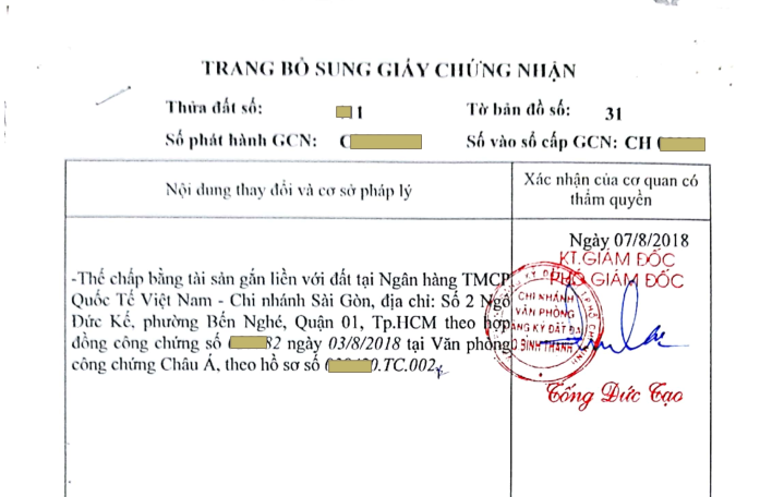 HỒ SƠ, THỦ TỤC XÓA THẾ CHẤP TẠI QUẬN BÌNH THẠNH So - HỒ SƠ, THỦ TỤC XÓA THẾ CHẤP TẠI QUẬN BÌNH THẠNH